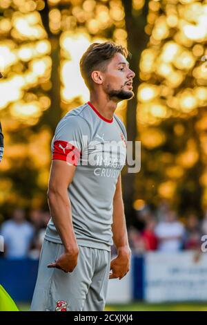 Rob Hunt Swindon Town football player at the Swindon Supermarine friendly Wiltshire July 6th 2019 Stock Photo