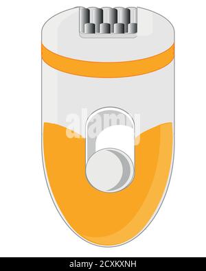 Make-up instrument epilator for smooth of the skin Stock Vector