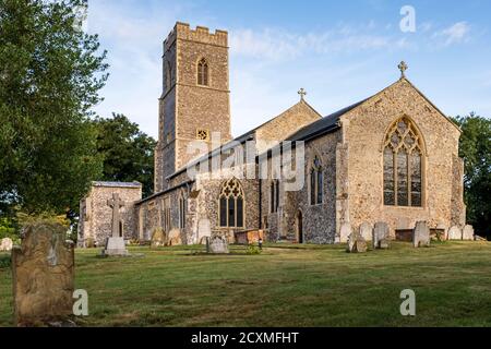 13th century St Mary’s Church, South Walsham, Norfolk Stock Photo