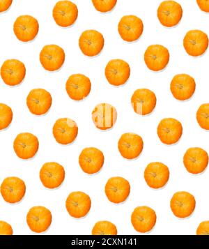 Seamless pattern with pumpkin. Autumn abstract seamless pattern made from Pumpkins on the white background. Pumpkin quality pattern. Stock Photo