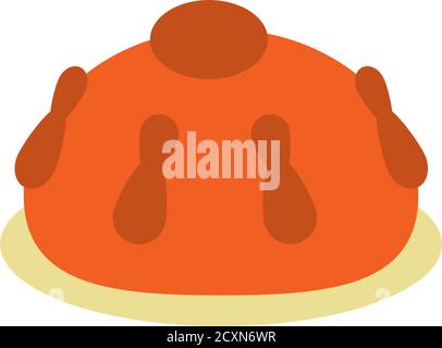 bread of the dead icon over white background, line style, vector ...