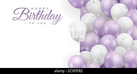 Happy Birthday Banner, Background Stock Vector Image & Art - Alamy