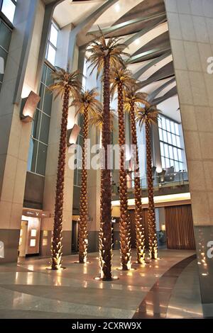 Kingdom Centre, Burj Al-Mamlaka in Riyadh, Saudi Arabia Stock Photo