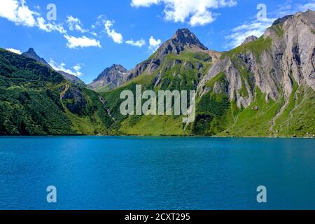 Artificial lake Morasco, Formazza valley, Italy Stock Photo