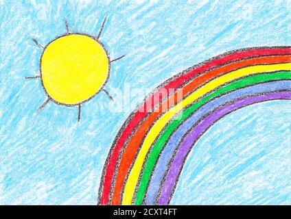 Rainbow Picture Drawing, Painting and coloring for kids, Toddlers | Tips  for easy drawing - YouTube