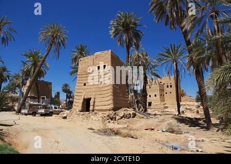 The arab village close Najran, Asir region, Saudi Arabia Stock Photo