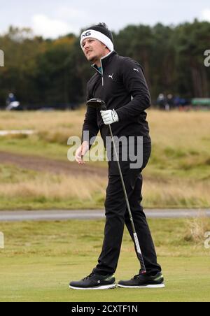 England's Eddie Pepperell during the first round of the Aberdeen Standard Investments Scottish Open at the The Renaissance Club, North Berwick. Stock Photo