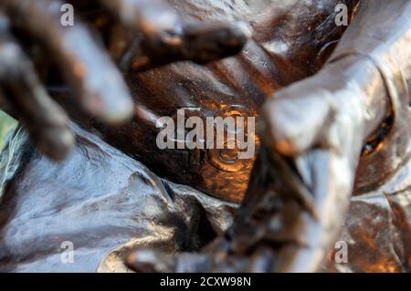 Detail Of The Statue De Goede Beul At The Johan Cruyff Arena Amsterdam The Netherlands 24-8-2020 Stock Photo