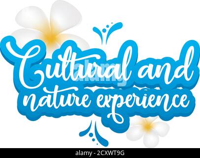 Cultural and native experience flat poster vector template Stock Vector