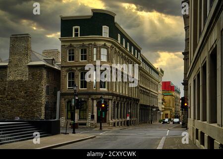 Dorval,Quebec,Canada,September 28, 2020.Quiet street in Old MontrealCredit:Mario Beauregard/Alamy News Stock Photo