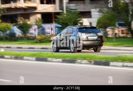 Batumi. Georgia - September 27, 2020: Lexus car on the streets of Batumi Stock Photo