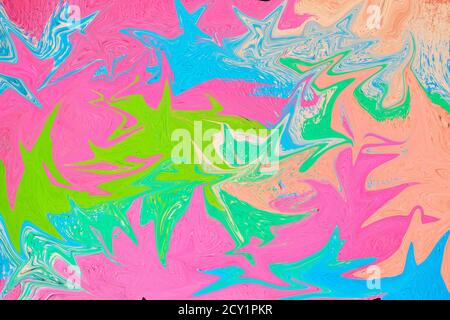 Abstract marble background in multicolored texture close up Stock Photo