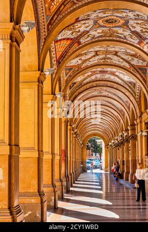 Porticoes of Bologna Via Farini Bologna Emilia Romagna Italy