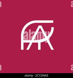 Professional artist images vector logo. P,A,I letters vector monogram Stock Vector