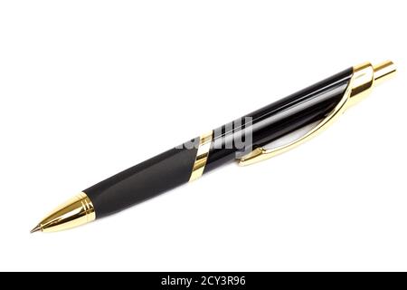 Automatic ballpoint pen on a isolated on white background. Stock Photo