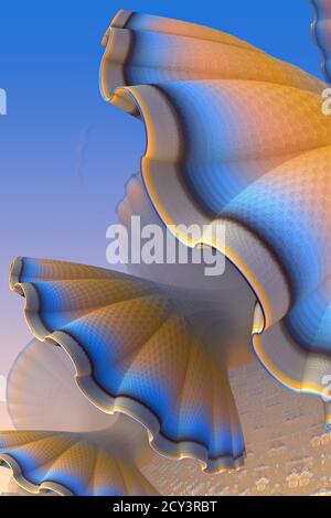 Illustration: fractal structures form fantastic shapes and patterns ...