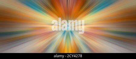 Abstract stylish background for design. Rays of light. Light from central point. Bright flash of light. Dynamic movement in space. Stock Photo