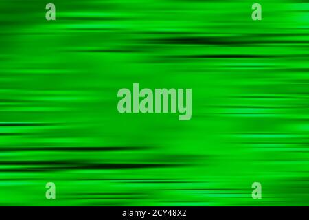 Green Abstract background with black horizontal motion blur lines. Textured backdrop Stock Photo