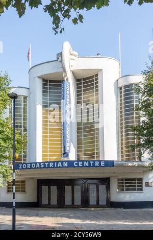 Art Deco Zoroastrian Centre building, Alexandra Avenue, Rayners Lane, London Borough of Harrow, Greater London, England, United Kingdom Stock Photo