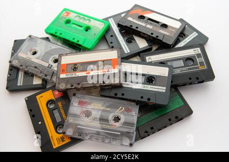 Cassette Tapes Stock Photo