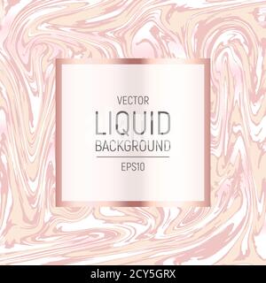 Abstract background, vector marble texture imitation. Marbleized pattern vector. Wedding invitation template with liquid suminagashi ebru ink backgrou Stock Vector
