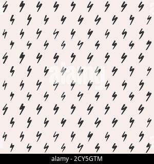 Simple hand-drawn ink doodles, seamless pattern, abstract geometric background. Random brush strokes. Simple and useful ink texture design. Vector ill Stock Vector