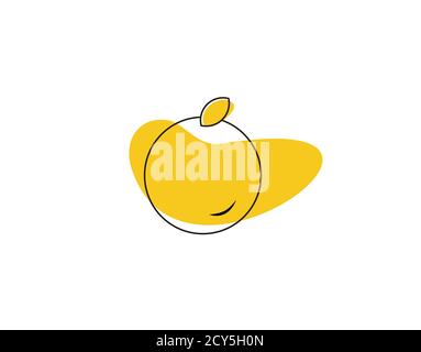 fruit flat icon on white background in vector illustration Stock Vector