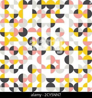 Abstract geometric background, random coloring. Seamless vector pattern. Colorful mosaic illustration. Perfect for wrapping paper, wallpaper, fabric d Stock Vector