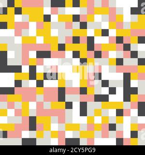Abstract geometric background, random coloring. Seamless vector pattern. Colorful mosaic illustration. Perfect for wrapping paper, wallpaper, fabric d Stock Vector