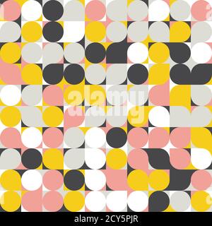 Abstract geometric background, random coloring. Seamless vector pattern. Colorful mosaic illustration. Perfect for wrapping paper, wallpaper, fabric d Stock Vector