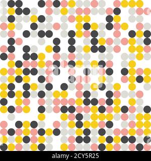 Abstract geometric background, random coloring. Seamless vector pattern. Colorful mosaic illustration. Perfect for wrapping paper, wallpaper, fabric d Stock Vector