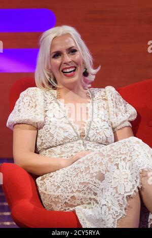 Sara Pascoe during filming of The Graham Norton Show, at The London