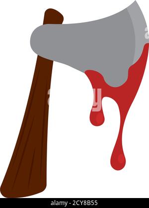 Isolated ax halloween october scary icon- Vector Stock Vector