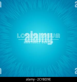 Minimal wavy shape overlap zoom to center abstract style. vector illustration. Stock Vector
