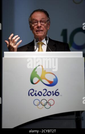 Rio 2016 Olympic Games Organising Committee President Carlos Arthur Nuzman speaks during a news conference marking 500 days to go until to the opening ceremony of the games, in Rio de Janeiro, March 24, 2015. REUTERS/Pilar Olivares