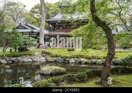 Former Mitsui Family Shimogamo Villa in Kyoto, Japan Stock Photo