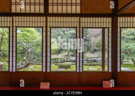 Former Mitsui Family Shimogamo Villa in Kyoto, Japan Stock Photo