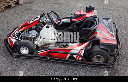 Umea Norrland Sweden August 29 A Go Kart That Stands Still On The Asphalt Stock Photo Alamy