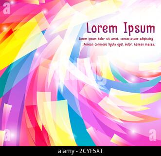 Background of abtract colorful elements.  Vector festive backdrop for your cover, presentation, banner, slideshow, flyers and your design. Stock Vector