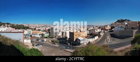 The panoramic view of Abha city, Saudi Arabia Stock Photo