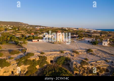 Aerial view of Agios Georgios (St Georges), Akamas, Paphos region, Cyprus Stock Photo