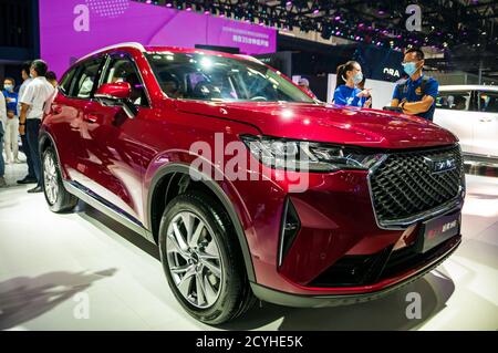 New Haval H6 seen at the 2020 Beijing Auto Show. Stock Photo