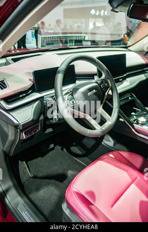 New Haval H6 seen at the 2020 Beijing Auto Show. Stock Photo