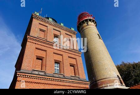 Cape Arkona Lighthouse, Cape Arkona, Rugen, Mecklenburg-Western Pomerania, Germany Stock Photo