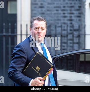 Mark Thomas, Chief Whip,   arrives at a cabinet meeting at Foreign and Commonwealth office London. Stock Photo