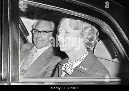 BARONESS MARGARET THATCHER LADY THATCHER AND HUSBAND SIR DENIS THATCHER ...