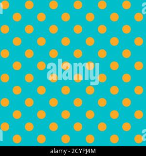 Polkadots, speckle, freckle circles seamless pattern. Halftone, half-tone colorful (duotone) repeatable pattern, vector Stock Vector
