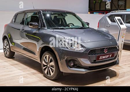 Suzuki Swift car at the 89th Geneva International Motor Show. Geneva, Switzerland - March 5, 2019. Stock Photo