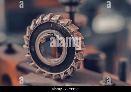 Cutting milling cutter of milling machine. Woodworking tool, tool steel.