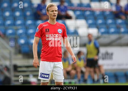 Lyngby, Denmark. 18th, June 2020. Mads Kaalund (17) of Silkeborg seen during the 3F Superliga match between Lyngby Boldklub and Silkeborg IF at Lyngby Stadium. (Photo credit: Gonzales Photo - Rune Mathiesen). Stock Photo